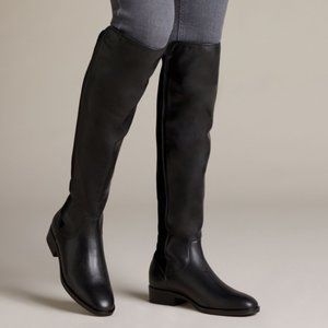 Clarks Pure Caddy Black Leather Boot